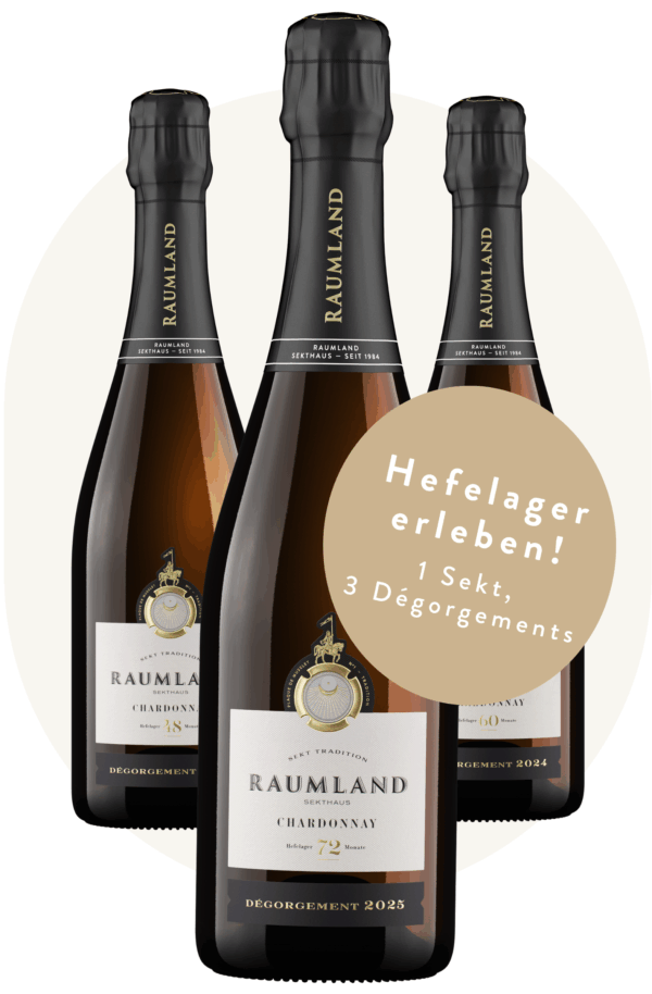 Sekthaus Raumland - Sektpaket "Chardonnay Silberberg Brut Nature - 3 Dégorgements"